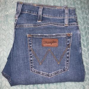Wrangle Hi Rise Skinny Jeans Raw Hem 32